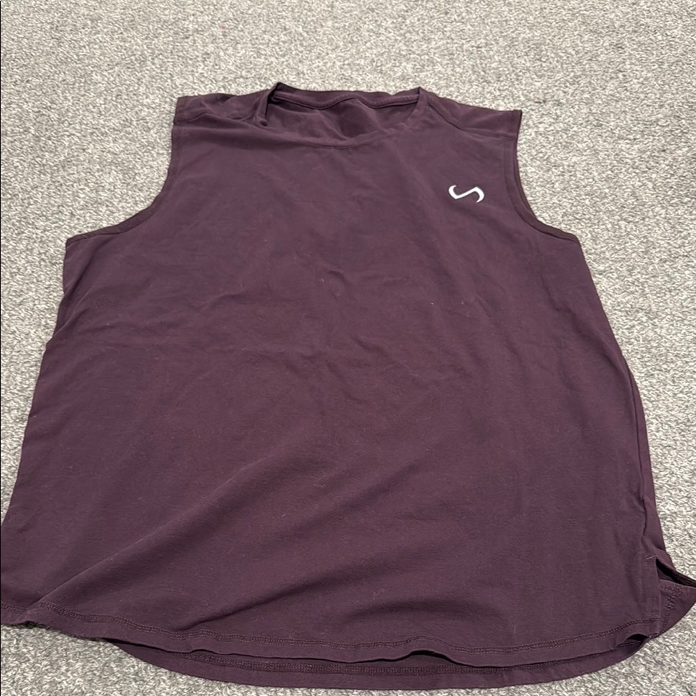 Purple Relaxed Muscle Tee Sleeveless